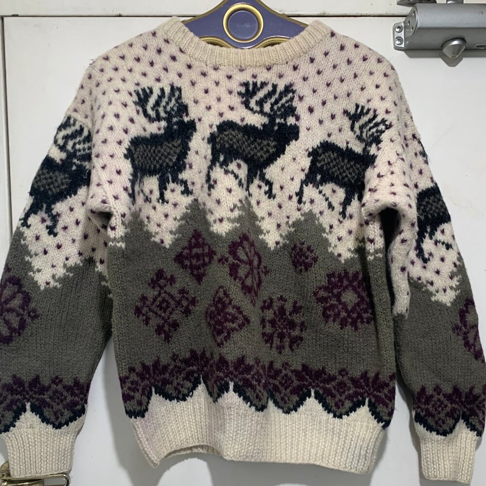 VINTAGE BRITCHES CLASSIC SPORT GRAPHIC KNIT SWEATERS SIZE S